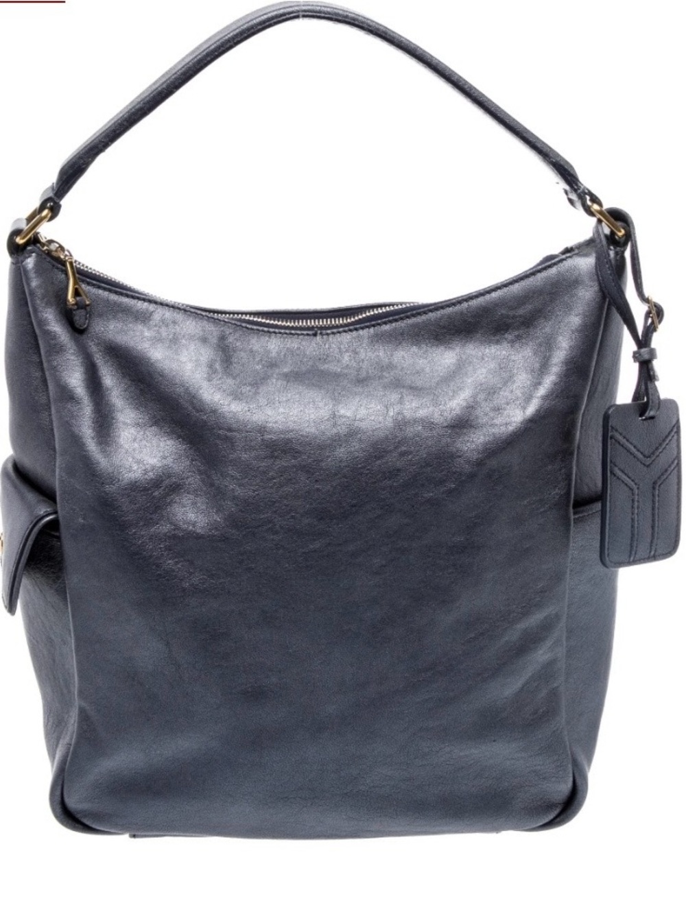 Yves Saint Laurent dark navy hobo